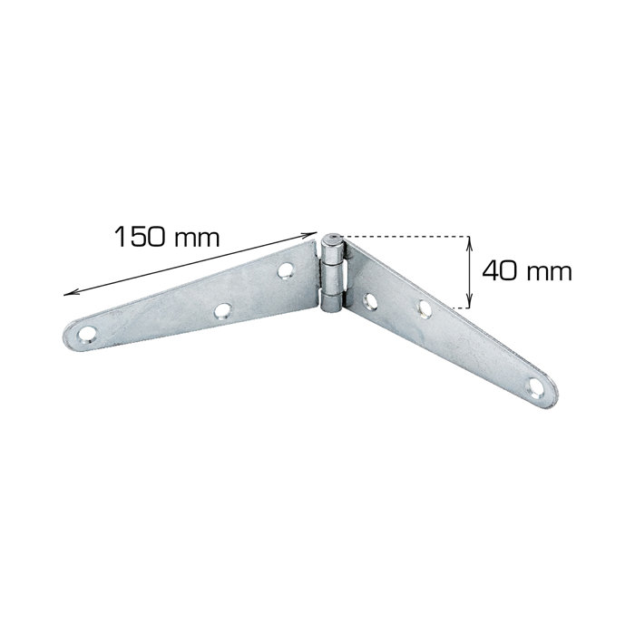 Kistehengsel 40 x 150 mm - 2 stk.